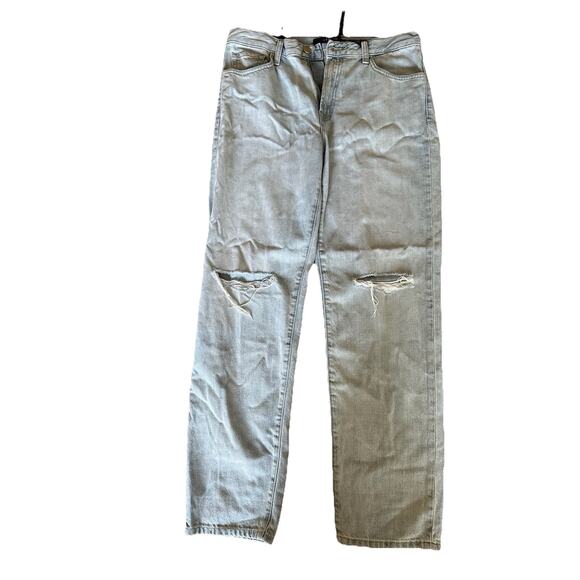 J Brand Women's Tate Boy Fit Eco Wash Jeans, Statis Destruct, Blue, Size 27 - Picture 1 of 9